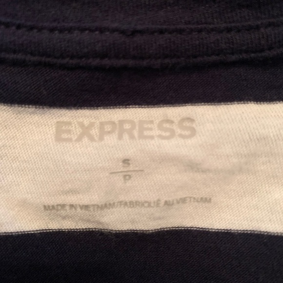 EXPRESS Blue & White striped Tank top #115 - Picture 5 of 7